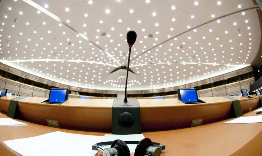 Empty Hemicycle. Tribune