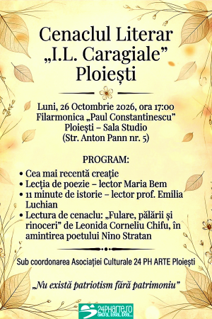 CENACLUL LITERAR „I.L.CARAGIALE” PLOIEȘTI (8)